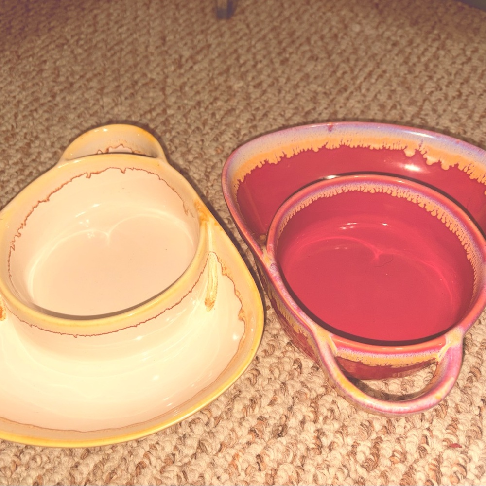 Roe & Moe Stoneware “Soup & Side Bowl” Set of 2